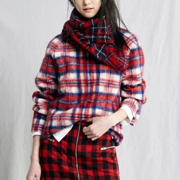 Madewell Brushed Plaid Pullover Top - Picture 2 of 10